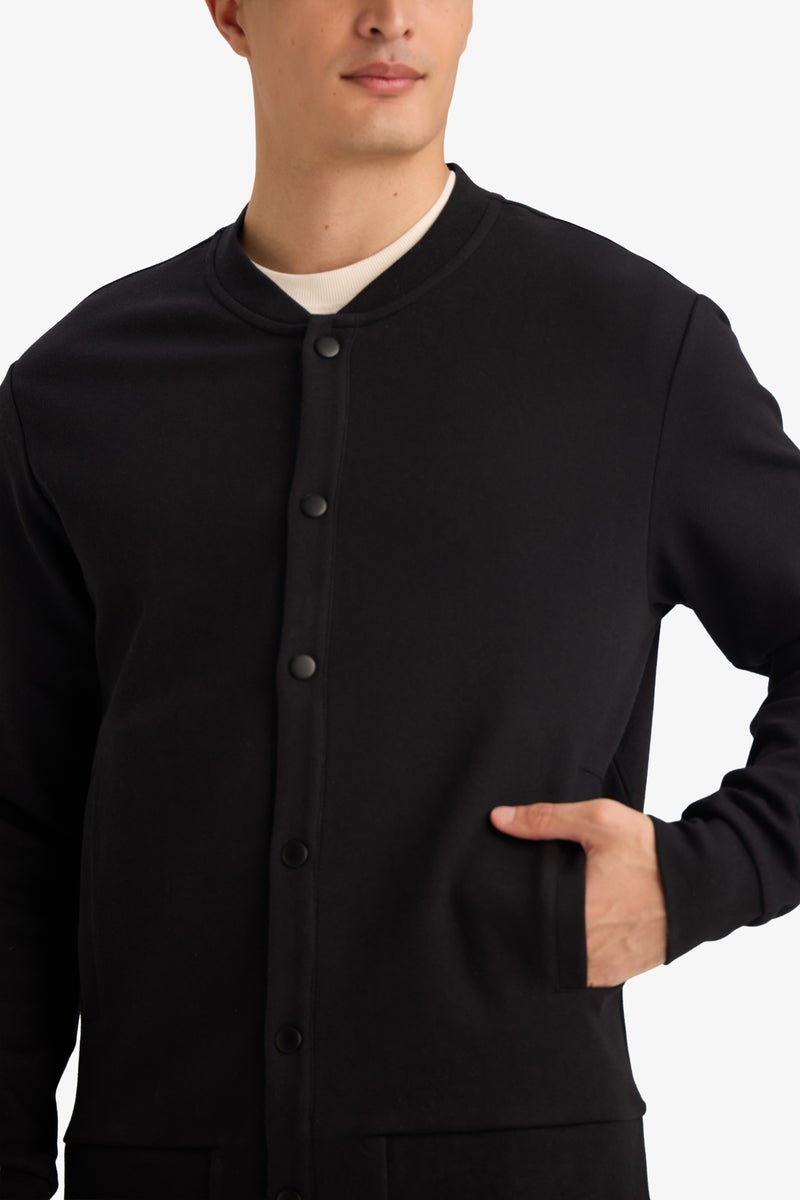 DeFacto Black Man Cardigan Casual - Image 4